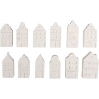 Silikongießform Mini Nordic Häuser, 12 Formen