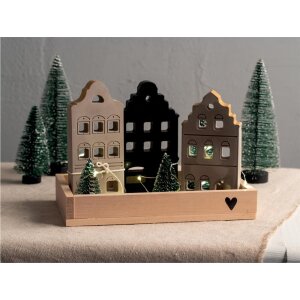 Silikongie&szlig;form Nordic H&auml;user, 3 Formen