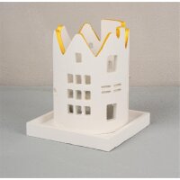 Silikongießform Windlicht Häuser, voraussichtlich in KW 28 lieferbar