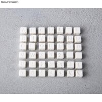 Silikongießform Buchstabenperlen inkl. Zahlen