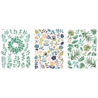 Transfer Rub on Botanical Flowers, 3 Bogen, voraussichtlich in KW 29 lieferbar