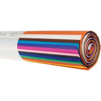 B l u m e n s e i d e n p a p i e r , 125 Bogen, 12 Farben sort., 50 x 70 cm