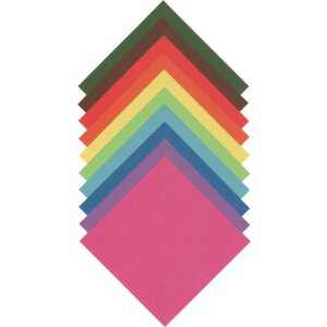 F a l t b l ä t t e r , 20 x 20 cm, 500 Blatt, Basic Mix