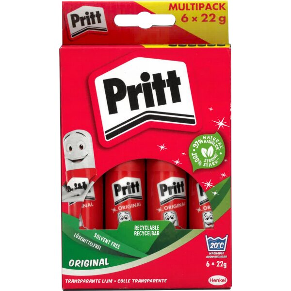 P r i t t   M u l t i p a c k   6   x   2 2   g im Kartonetui