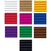 B a s t e l w e l l p a p p e ,   5 0   x   7 0   c m , 50 Bogen in 10 Farben sort.