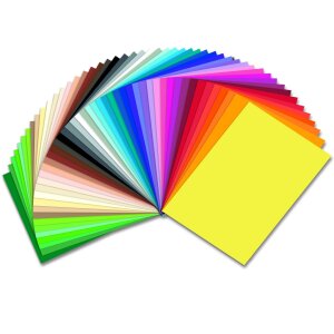 F o t o k a r t o n   5 0   x   7 0   c m   5 0   B o g e n in 50 Farben sortiert 300 g/qm