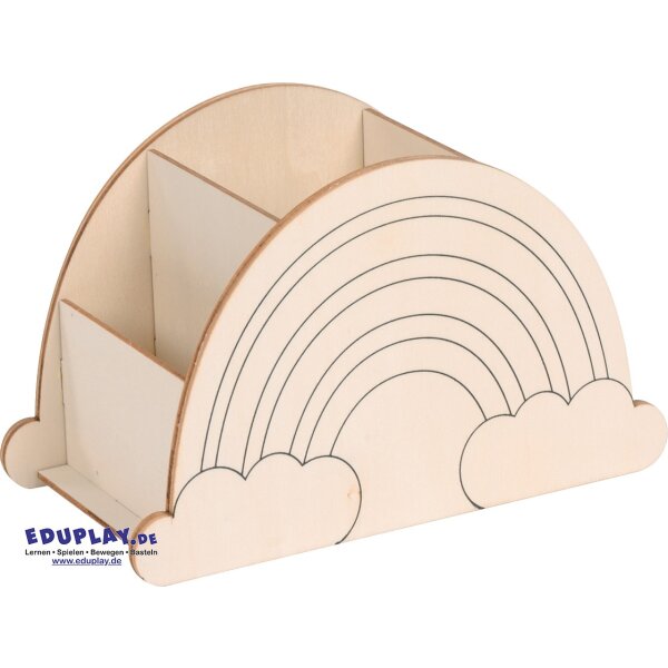 Stiftebox Regenbogen, 16 x 10 x 8,2 cm