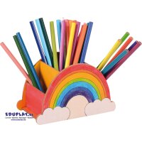 Stiftebox Regenbogen, 16 x 10 x 8,2 cm