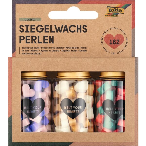 Siegelwachs Perlen Classic, 162 Stück, voraussichtlich in KW 18 lieferbar