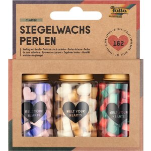 Siegelwachs Perlen Classic, 162 Stück