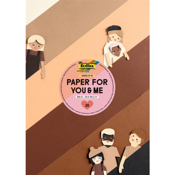 Tonpapier und Fotokarton DIN A4, 20 Blatt in 10 Farben