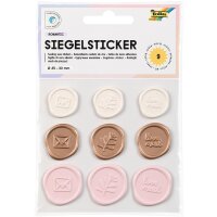 Siegelsticker Romantic, 9 Stück