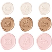 Siegelsticker Romantic, 9 Stück