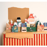 DIY Adventskalender Santa & Friends, 24er Set, voraussichtlich in KW 17 lieferbar