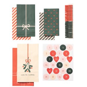 DIY Adventskalender Bowtiful Christmas, 24er Set, voraussichtlich in KW 17 lieferbar