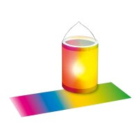 L a t e r n e n z u s c h n i t t   T ra n s p a r e n t p a p i e r : Regenbogen 25 Blatt, 20 x 50 cm