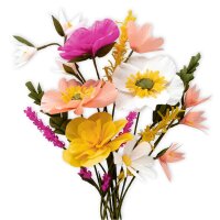 DIY Bastelset Krepppapier Blumen gelb, voraussichtlich Ende April lieferbar