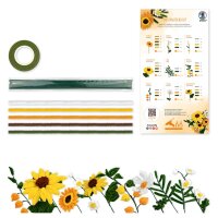 DIY Bastelset Chenilledraht Blumen gelb, voraussichtlich Ende April lieferbar