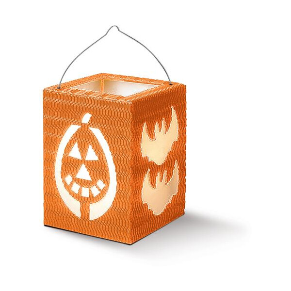 Laternen Bastelset Halloween orange, 1 Stück