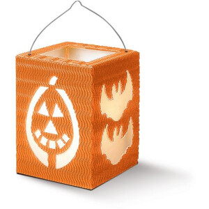 Laternen Bastelset Halloween orange, 1 Stück