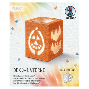 Laternen Bastelset Halloween orange, 1 Stück