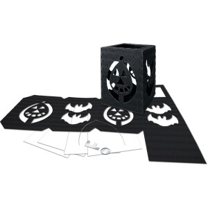 Laternen Bastelset Halloween schwarz, 1 Stück