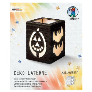 Laternen Bastelset Halloween schwarz, 1 Stück