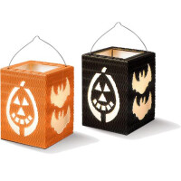 Laternen Bastelset Halloween, 12er Set