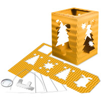 Laternen Bastelset Weihnachten, 12er Set