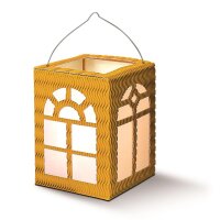 Laternen Bastelset Fenster, 1 Stück sonnengelb