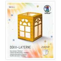 Laternen Bastelset Fenster, 1 Stück sonnengelb
