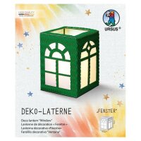 Laternen Bastelset Fenster, 1 Stück dunkelgrün