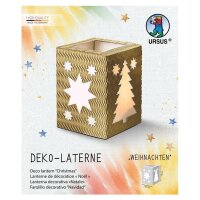 Laternen Bastelset Weihnachten, 1 Stück gold