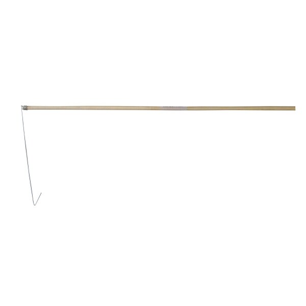 L a t e r n e n s t a b   a u s   H o l z ,   D : 6   m m  L:60 cm, mit verzinkter Drahtaufhängung, 1 Stück