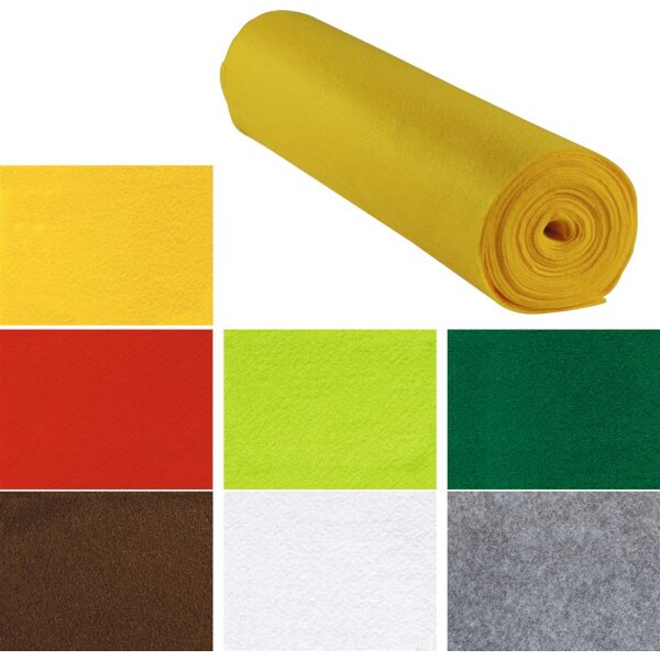 Bastelfilzrolle in Einzelfarben, 5 x 0,45 m, 2 mm stark