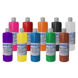 Fingermalfarbe in Einzelfarben, 750 ml von Prell