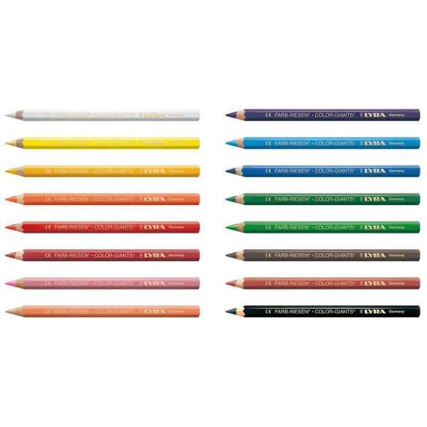 Farbstifte Farbriesen® Color Giants in Einzelfarben, 12 Stück