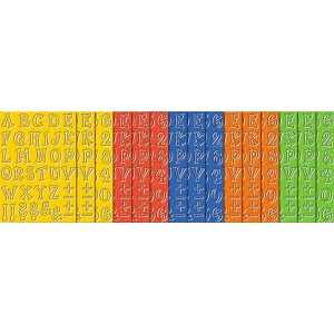 Zahlen und Buchstaben Linea, 530 Stück in 5 Farben