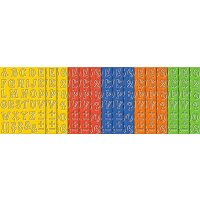 Zahlen und Buchstaben Linea, 530 Stück in 5 Farben