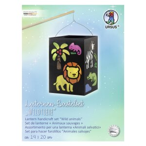 Laternen Bastelset Wildtiere, 1 Stück