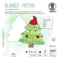 Stanzteile Tannenbaum zum Selbstgestalten, 20 Stück