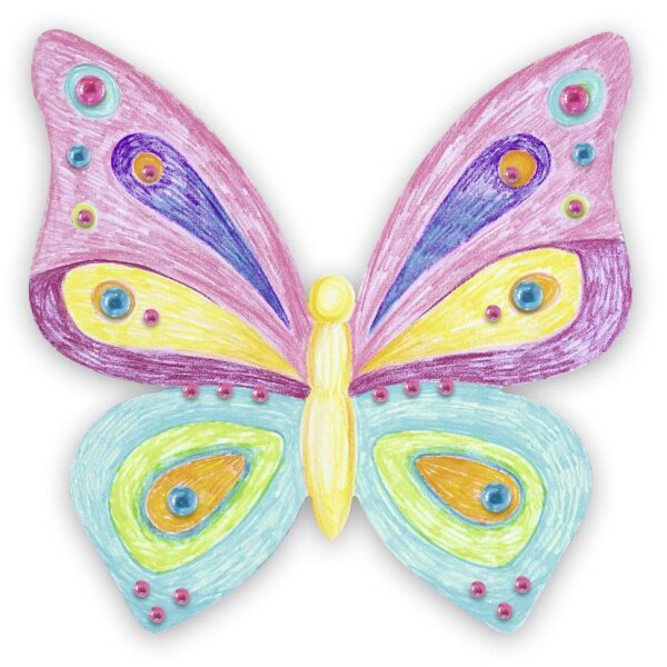 Stanzteile Schmetterling zum Selbstgestalten, 20 Stück
