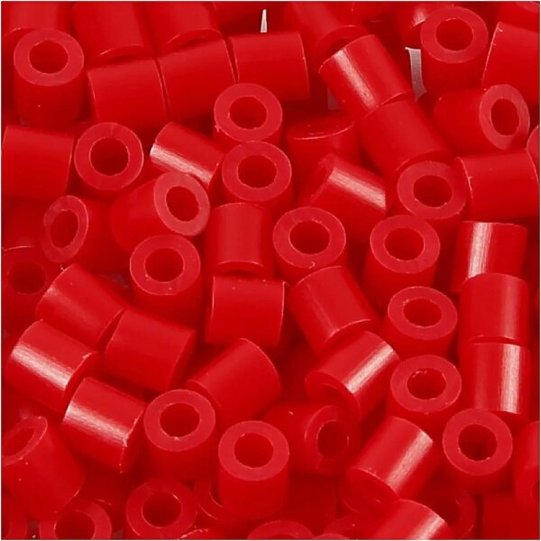 Bügelperlen rot, 1100 Stück, Ø 5 mm