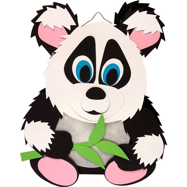 Laternen Bastelset Panda von Prell, 4 Stück