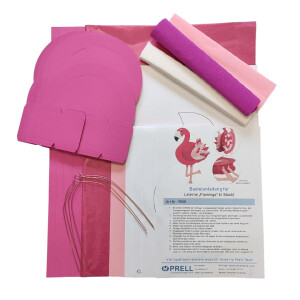 Laternen Bastelset Flamingo von Prell, 4 Stück