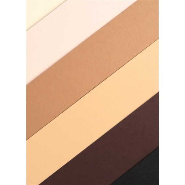 Tonpapier Shades of us, 50 x 70 cm, 100 Bogen  in 10 Farben