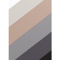 Tonpapier Shades of Grey, 50 x 70 cm, 100 Bogen in 6 Farben