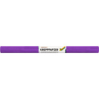 Krepppapier Rollen wasserfest, 10 Rollen dunkelviolett