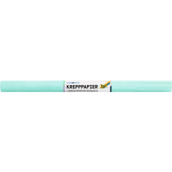 Krepppapier Rollen wasserfest, 10 Rollen mint