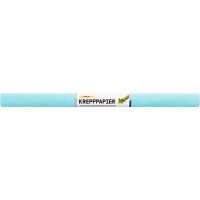 Krepppapier Rollen wasserfest, 10 Rollen eisblau